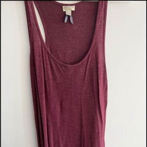 Burgandy tank top
